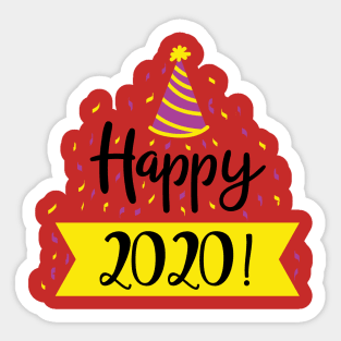 Happy 2020 Sticker